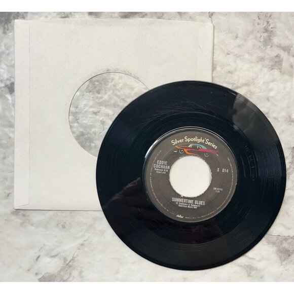 Eddie Cochran Summertime Blues / Cut Across Shorty 45 Rock Spotlight Series - Picture 3 of 6